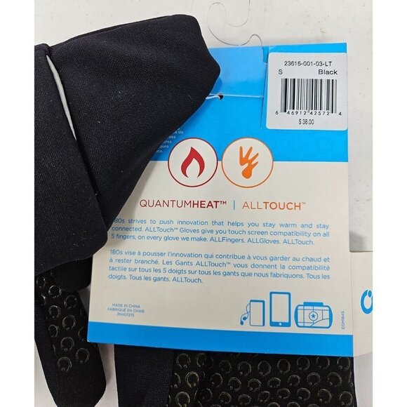 180s Gloves Men Small Foundation All Touch Smart Screen Reflective Winter Glove - Picture 7 of 9
